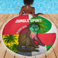 Jungle Spirit Monkey Beach Blanket Sao Tome and Principe Tropical Flag Color - African Pride