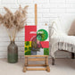 Jungle Spirit Monkey Canvas Wall Art Sao Tome and Principe Tropical Flag Color - African Pride