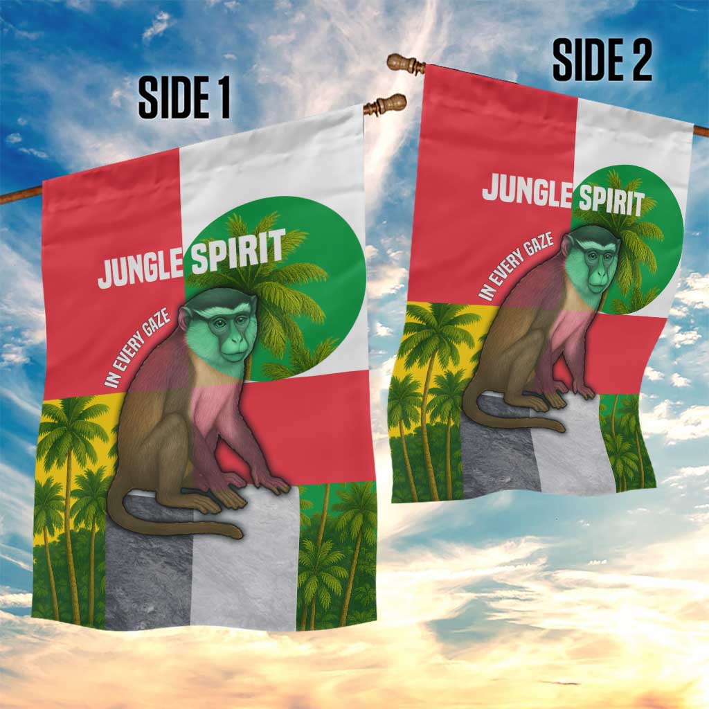 Jungle Spirit Monkey Garden Flag Sao Tome and Principe Tropical Flag Color - African Pride