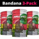Jungle Spirit Monkey Neck Gaiter Sao Tome and Principe Tropical Flag Color TS04