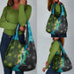 Sea Turtle Sao Tome and Principe Grocery Bag Ocean Tide and Tropical Palm - African Pride