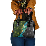 Sea Turtle Sao Tome and Principe Shoulder Handbag Ocean Tide and Tropical Palm - African Pride