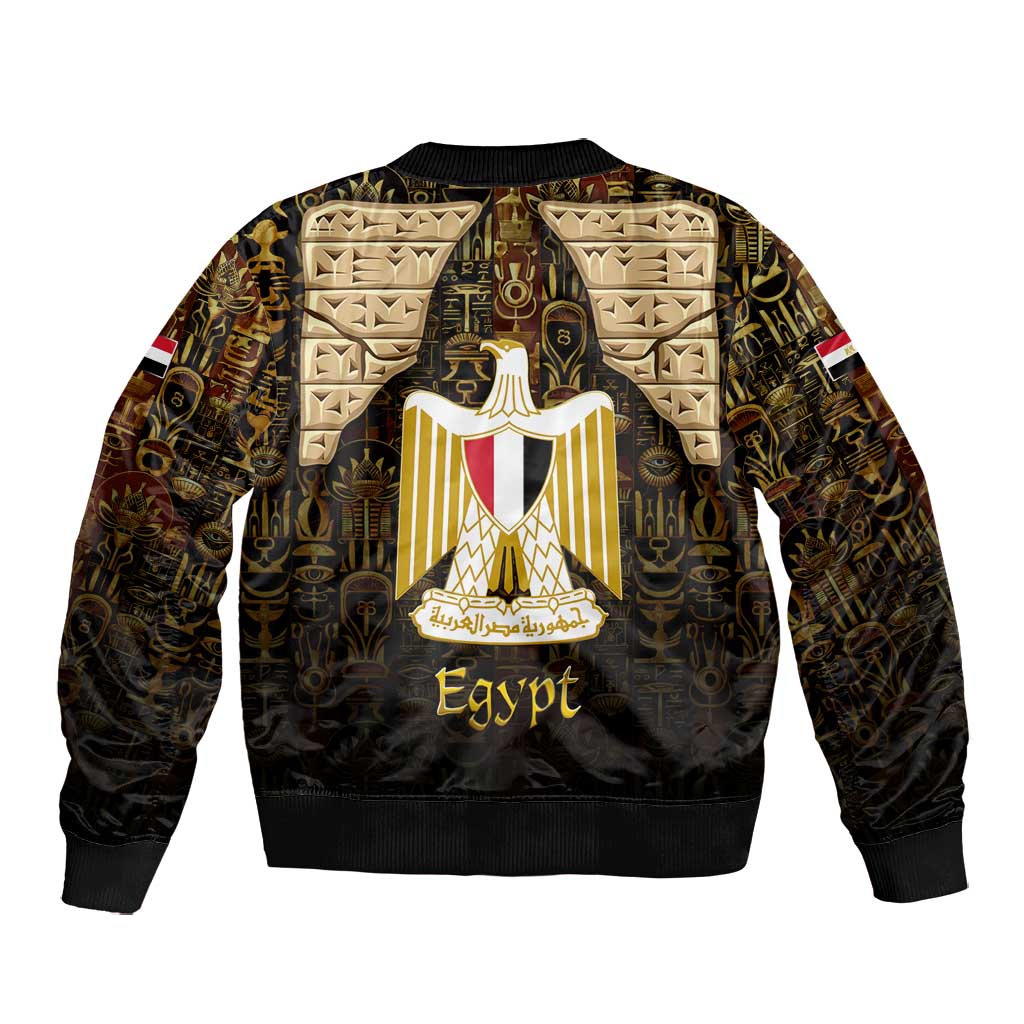 Anubis Egypt Bomber Jacket Ancient Hieroglyph Pharaoh Spirit - African Pride