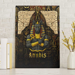 Anubis Egypt Canvas Wall Art Ancient Hieroglyph Pharaoh Spirit - African Pride