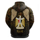 Anubis Egypt Hoodie Ancient Hieroglyph Pharaoh Spirit - African Pride