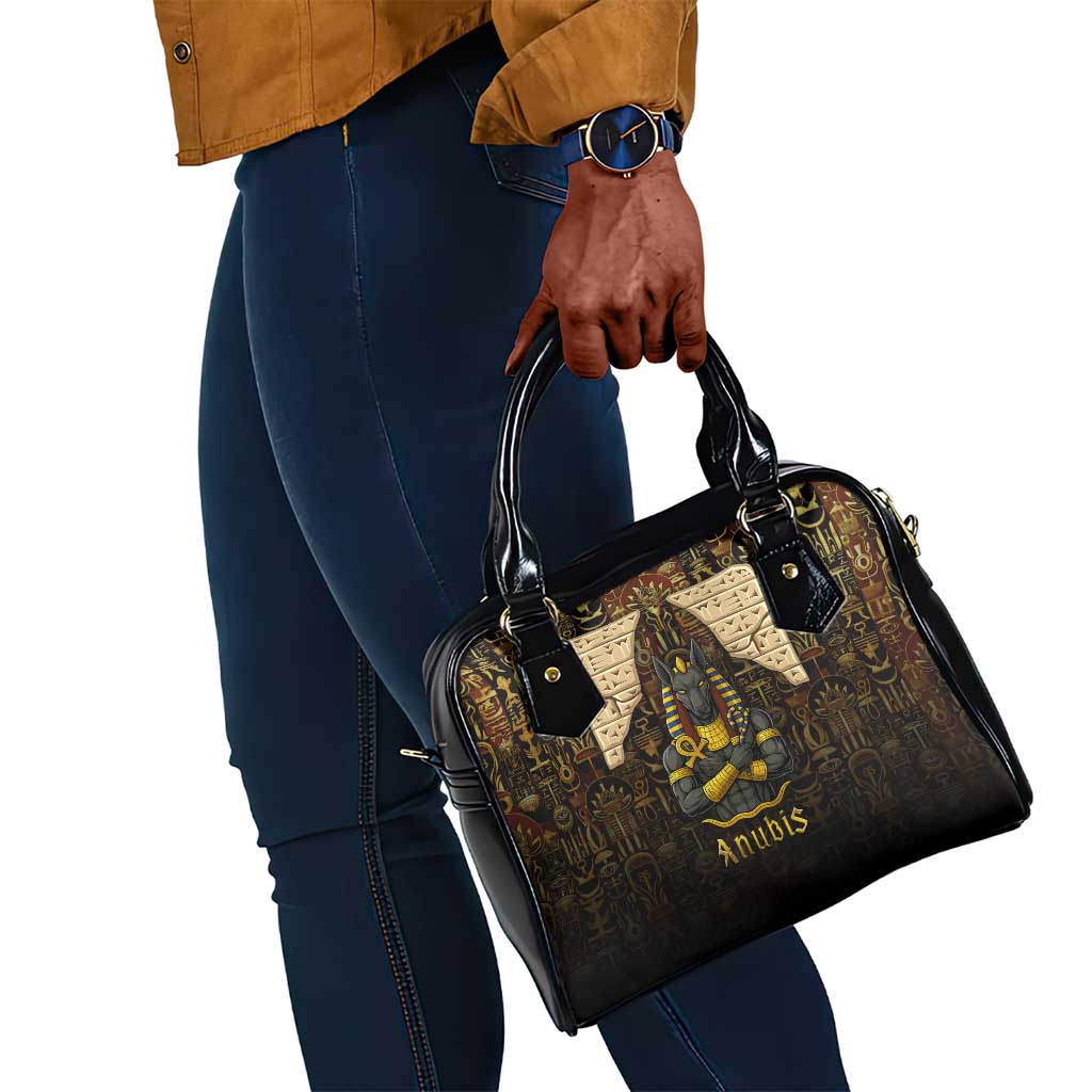 Anubis Egypt Shoulder Handbag Ancient Hieroglyph Pharaoh Spirit - African Pride