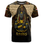 Anubis Egypt T shirt Ancient Hieroglyph Pharaoh Spirit - African Pride