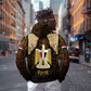 Anubis Egypt Zip Hoodie Ancient Hieroglyph Pharaoh Spirit - African Pride