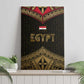 Ankh Eye of Horus Egypt Canvas Wall Art Ancient Black Gold Hieroglyph Spirit - African Pride