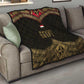 Ankh Eye of Horus Egypt Quilt Ancient Black Gold Hieroglyph Spirit - African Pride