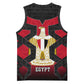 Egypt Flag Emblem Basketball Jersey Red Black Bold Spirit TS04