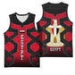 Egypt Flag Emblem Basketball Jersey Red Black Bold Spirit TS04