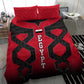 Egypt Flag Emblem Bedding Set Red Black Bold Spirit - African Pride