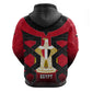 Egypt Flag Emblem Hoodie Red Black Bold Spirit - African Pride