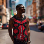Egypt Flag Emblem Men Tank Top Red Black Bold Spirit - African Pride