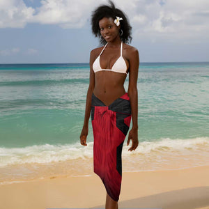Egypt Flag Emblem Sarong Red Black Bold Spirit - African Pride