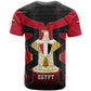 Egypt Flag Emblem T shirt Red Black Bold Spirit - African Pride