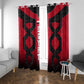 Egypt Flag Emblem Window Curtain Red Black Bold Spirit - African Pride