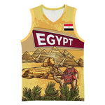 Egyptian Pyramids and Anubis Basketball Jersey Camel Caravan Desert TS04