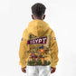 Egyptian Pyramids and Anubis Kid Hoodie Camel Caravan Desert - African Pride