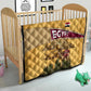 Egyptian Pyramids and Anubis Quilt Camel Caravan Desert - African Pride