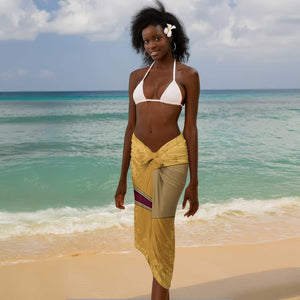 Egyptian Pyramids and Anubis Sarong Camel Caravan Desert - African Pride
