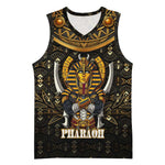 Pharaoh King Tut Egypt Basketball Jersey Hieroglyphic Gold Pattern TS04