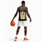 Pharaoh King Tut Egypt Basketball Jersey Hieroglyphic Gold Pattern TS04