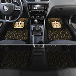 Pharaoh King Tut Egypt Car Mats Hieroglyphic Gold Pattern - African Pride