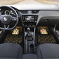 Pharaoh King Tut Egypt Car Mats Hieroglyphic Gold Pattern - African Pride