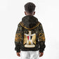 Pharaoh King Tut Egypt Kid Hoodie Hieroglyphic Gold Pattern - African Pride