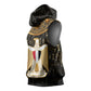Pharaoh King Tut Egypt Sleeveless Hoodie Hieroglyphic Gold Pattern - African Pride