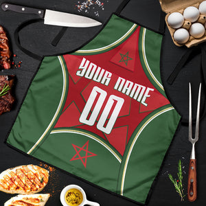 Personalized Morocco Football Atlas Lion Apron Moroccan Star National Flag