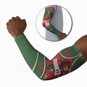 Personalized Morocco Football Atlas Lion Arm Sleeves Moroccan Star National Flag