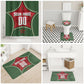 Personalized Morocco Football Atlas Lion Bathroom Set Moroccan Star National Flag