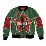 Personalized Morocco Football Atlas Lion Bomber Jacket Moroccan Star National Flag