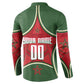 Personalized Morocco Football Atlas Lion Button Sweatshirt Moroccan Star National Flag