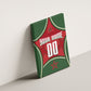 Personalized Morocco Football Atlas Lion Canvas Wall Art Moroccan Star National Flag