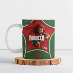 Personalized Morocco Football Atlas Lion Ceramic Mug Moroccan Star National Flag