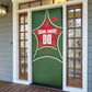 Personalized Morocco Football Atlas Lion Door Cover Moroccan Star National Flag