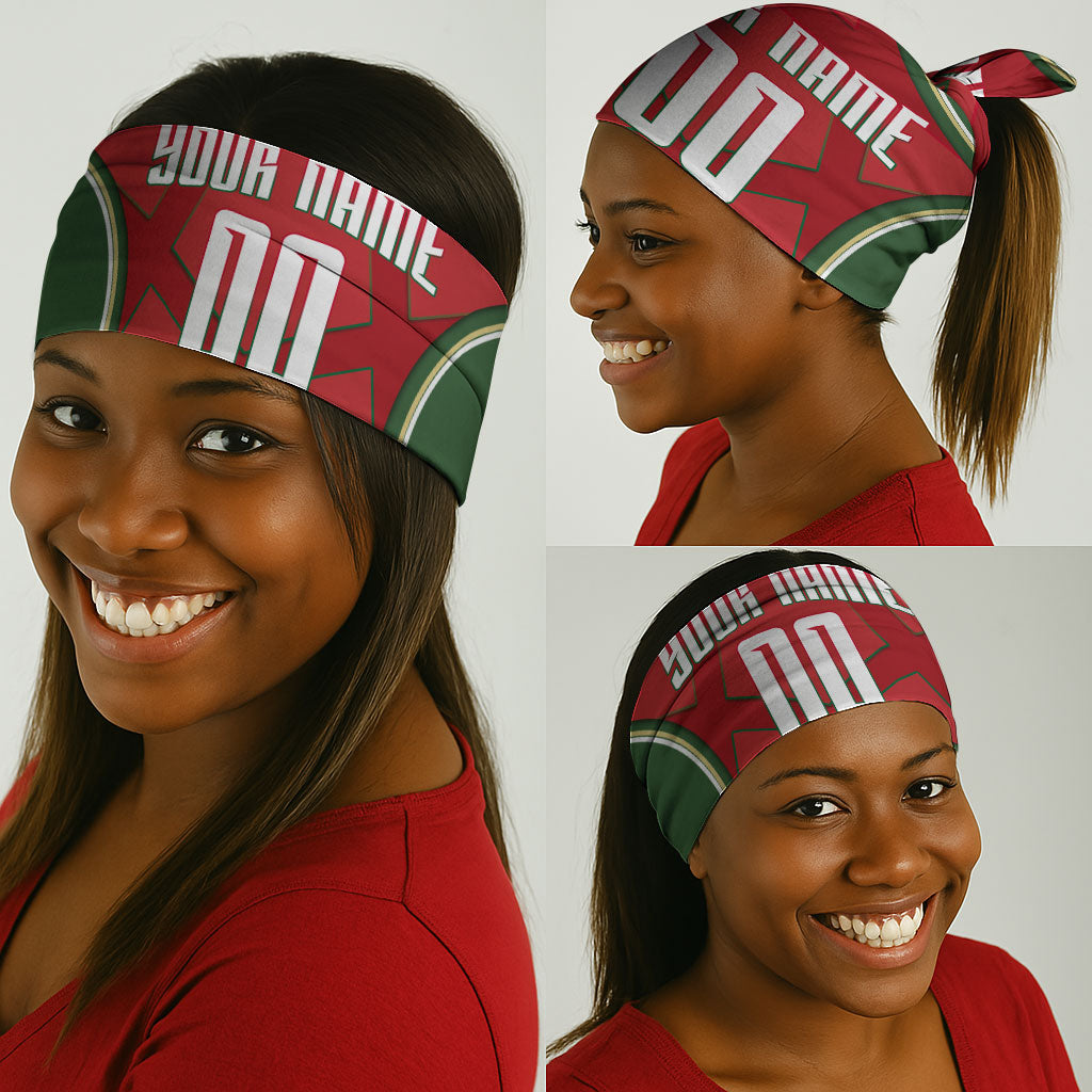 Personalized Morocco Football Atlas Lion Neck Gaiter Moroccan Star National Flag