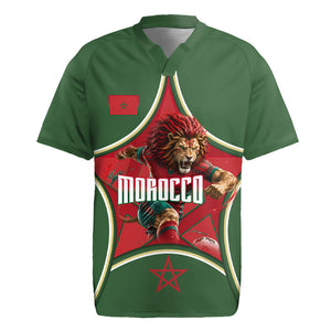 Personalized Morocco Football Atlas Lion Rugby Jersey Moroccan Star National Flag