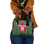 Personalized Morocco Football Atlas Lion Shoulder Handbag Moroccan Star National Flag