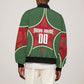 Personalized Morocco Football Atlas Lion Sleeve Zip Bomber Jacket Moroccan Star National Flag