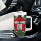 Personalized Morocco Football Atlas Lion Tumbler With Handle Moroccan Star National Flag