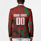 Personalized Morocco Football Blazer Atlas Lion Grunge Star Mascot