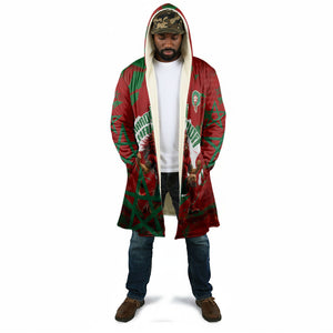 Personalized Morocco Football Cloak Atlas Lion Grunge Star Mascot