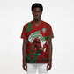 Personalized Morocco Football Scrub Top Atlas Lion Grunge Star Mascot
