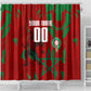Personalized Morocco Football Shower Curtain Atlas Lion Grunge Star Mascot