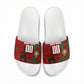 Personalized Morocco Football Slide Sandals Atlas Lion Grunge Star Mascot